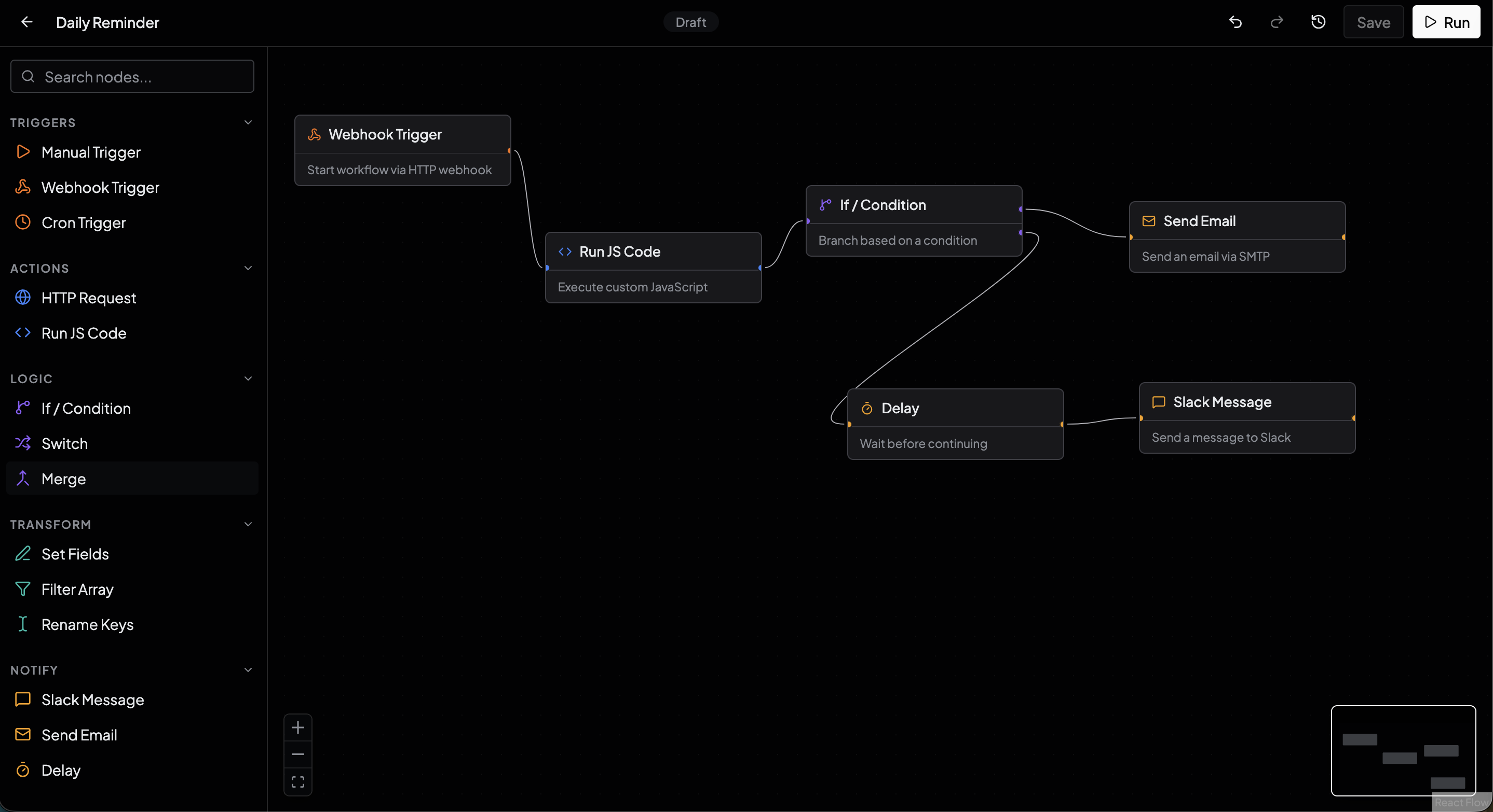 Triggr screenshot